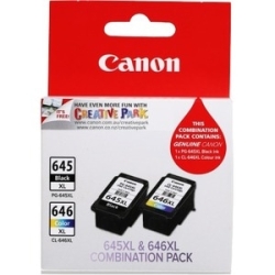 Canon Pg-645Xl Cl-646Xl Original High Yield Inkjet Ink Cartridge - Black, Colour - 2 / Pack - 400 Pages PG645XLCL646XLCP