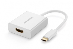 Ugreen Cable Adapter: Type-c Usb-c To Hdmi Converter Adapter 4k*2k@30hz(max) Windows/ Mac White
