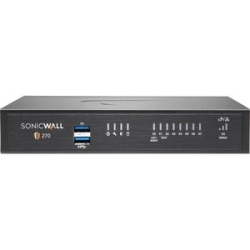 SonicWall TZ270 Network Security/Firewall Appliance Support/Service - Taa Compliant - 8 Port - 10/100/1000Base-T - Gigabit Ethernet - Des, Aes (128-bit), Aes (192-bit), Aes (256-bit) - 8 X Rj-45 - 60 Hz - Desktop, Rack-mountable 02-SSC-2821