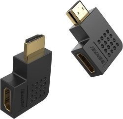 Benfei Hdmi Male To Female Right Angle 90 Degree Adapter ELEBEN338BK2P