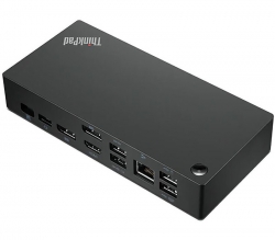 Lenovo ThinkPad Universal USB-C Dock, 3x USB3.1, 2x USB2.0, 1x USB-C, 65W-100W*, 2x Display Port, 1x HDMI, 40AY0090AU