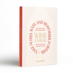 Printworks Wine Tasting Journal-Beige Red PW-00707