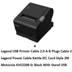 Epson Tm-T88Vi Usb Bundle With Cables + Li2208 Usb Kit Tm-T88Vi Usb + Li2208 Usb