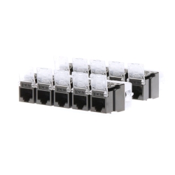 CAT5E RJ45 Keystone Jack. 10 Pack. Black 010.003.1003