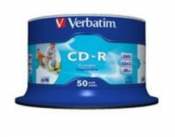 Verbatim Cd-r 700mb 50pack White Printable Cmv41908