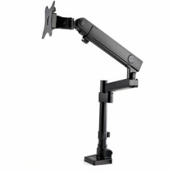 StarTech.com Desk Mount Monitor Arm With 2x USB 3.0 Ports For Vesa Display Up To 34" (17.6lb/8kg), C-Clamp/Grommet, Mechanical Spring - Vesa 75x75/100x100mm Pole Mount Heavy Duty Single Monitor Arm For Large 32in (16:9) Or 34in (21:9/ultrawide) Display U