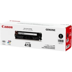 Canon CART418BK Original Laser Toner Cartridge - Black Pack - 3400 Pages CART418BK