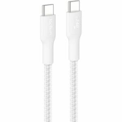 Belkin BoostCharge Pro 2 M USB-C Data Transfer Cable - Cable For IPhone, MacBook, IPad Air, IPad Pro, MacBook Pro - First End: 1 × USB 2.0 Type C - Male - Second End: 1 × USB 2.0 Type C - Male - White CAB025FQ2MWH