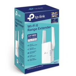 TP-Link RE605X AX1800 Wi-Fi Range Extender 574Mbps@2.4GHz 1201Mbps@5GHz 1x1GBps Wps 2xAntenna 2x2 Mi-Mimo Dual Band Access Point RE605X