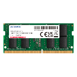 Adata 8GB DDR4 Notebook Memory, 3200MHz, Sodimm, Life Wty AD4S32008G22-SGN