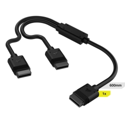 Corsair Icue Link Cable, 1x 600mm Y-Cable With Straight Connectors, Black (Ls) CL-9011124-WW
