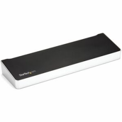 StarTech.com 4K Usb-c Dock, Triple UHD 4K Monitor Docking Station, Mac & Windows, Hdmi & DisplayPort, 100W Pd, 5x USB 5Gbps Hub, Taa - Usb-c Dock 3 Video Outputs, 100W Pd - 4x Usb-a, 1x Usb-c 5Gbps, Nic, Headset, K-Slot - Triple Monitor On Base M-Series