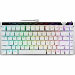 Rog Falchion Ace 75 He V2X Is A 75 Wired Analog Gaming Keyboard With Hot-Swappable Rog Hfx V2X Magnetic Switches White ROG Falchion ACE 75 HE V2X White