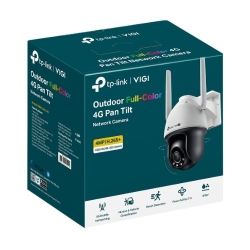 TP-Link Vigi 4MP C540-4G(4mm) Outdoor Full-Color 4G Pan Tilt Network Camera, 4mm Lens, 4G Mobile Networking, Automatic Tracking, 360° Monitoring: Vigi C540-4G(4mm)