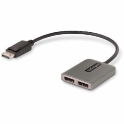 StarTech.com Dual-Monitor DisplayPort 1.4 Splitter, DisplayPort To 2x DP Multi-Monitor Adapter, Dual 5K 60Hz Computer Mst Hub, Windows - Dual DisplayPort Multi-Monitor Adapter To Extend Or Mirror Your Desktop; DP 1.4 And Dsc Required For 2x 5K 60Hz; Buil
