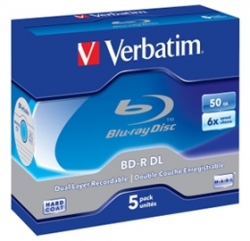 Verbatim Bd-r Dl 50gb 5pk Jc 6x 43748 186942