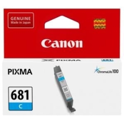 Canon Cli-681C Original Standard Yield Inkjet Ink Cartridge - Cyan - 1 Pack - 250 Pages CLI681C