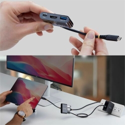 StarTech USB-C To HDMI Multiport Adapter With 140W Pd Charging, 4K 60Hz HDMI, USB 5Gbps Hub, Mini Dock - Convert A Single USB-C Port Into HDMI, 140W Pd Pass-through, And USB-A 5Gbps With One Compact Adapter; Uses The System's Native GPU To Deliver 4K 60H