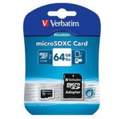 Verbatim Micro Sdxc 64gb (class 10 Uhs-i) With Adaptor 44084