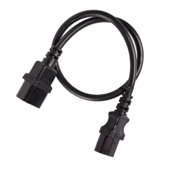 4m Iec C13 To C14 Extension Cord M-f: Black 011.180.1006