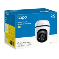 TP-Link TC41 Outdoor Pan/Tilt Security WiFi Camera, 2K, Colour Night Vision, 360° Visual Coverage, Smart Motion Tracking, Multiple Detection TC41