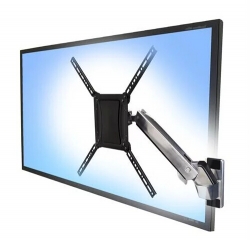 Ergotron Heavy Duty Interactive Arm Lcd Wall Mount Polished Aluminium Max Lcd Size 60in Max Weight