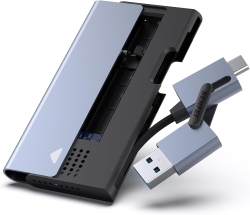 Benfei 345GY M.2 Nvme Sata SSD Enclosure, 10 Gbps USB Type-C/Type-A To Nvme Pci-e Sata M-Key/(B+M) ELEBEN345GY