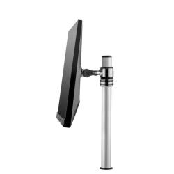Atdec Single Height Adjustable Monitor Arm On Post - Silver AF-M-P