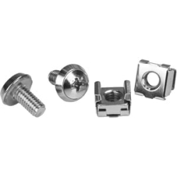100 Pkg M6 Mounting Screws And Cage Nuts CABSCREWM62
