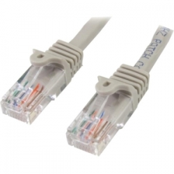 Startech 2 M Gray Cat5e Snagless Rj45 Utp Patch Cable - 2m Patch Cord - Ethernet Patch Cable -