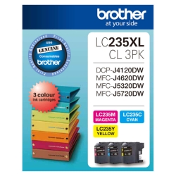 LC235XL Colour Value Pack 1XCYAN 1X Magenta 1X Yellow LC-3319XL 3PK