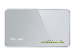 Tp-Link 8-Port Unmanaged Switch, 10/100Mbps(8), White, 3YR TL-SF1008D