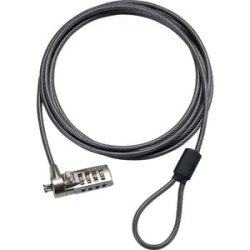 Targus Defcon Cable Lock For Notebook - 2 M Cable - Resettable - 4-digit - Combination Lock - Galvanized Steel - For Notebook PA410AU