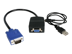 Startech 2 Port VGA Video Splitter - USB Powered - High Resolution 2YR ST122LE