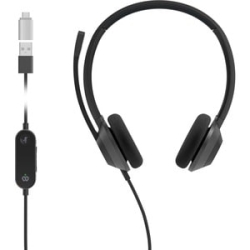 Headset 322 Wired Dual On-Ear Carbon Black Usb-c HS-W-322-C-USBC