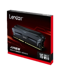 Lexar Ld4Bu008G-R3600Gd0A DDR4 Udimm 16GB Kit (2 X 8GB) 3600 MT/s 1.35V CL18 Heatsink Thor Xmp 2.0 Ares OC Black LD4BU008G-R3600GD0A