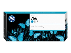 HP 766 300ML Cyan Designjet Ink Cartridge - Xl 3600 P2V89A