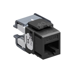 Leviton - EXtreme Cat 6A Unshielded Jack 110-Style - Black LE-6110G-RE6