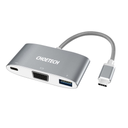 Choetech Hub-V02 Usb-c To VGA & USB Multiport Adapter ELECHOHUBV02