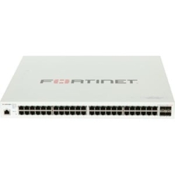 FortiSwitch 248E-Fpoe Layer 2/3 FortiGate Switch Controller Compatible PoE+ Switch With 48 X Ge RJ45 Ports, 4 X Ge Sfp, With Automatic Max 740W Poe Output Limit FS-248E-FPOE