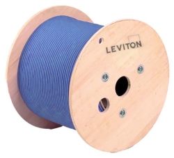 Leviton - Cat 6A 23 Awg U/Ftp 4 Pair Lshf/Lszh Cable Blue 500m- EuroClass Eca LE-AC6U/FTP-HF1-ECA-500BU