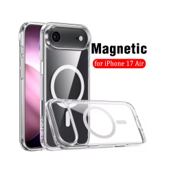 Utia Ultimake Shockproof Transparent Case Cover With Magnetic Ring For IPhone 17 Air MOBZJZMGS17AIR