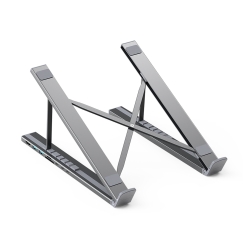 Choetech Hub-M48 7-in-1 Hub + Foldable Laptop Stand Usb-c To Hdmi 4K/USB-A/Tf&Sd/USB-C With Pd Charging ELECHOHUBM48