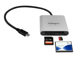 Startech.Com Multi Memory Card Reader/Writer, USB-C 3.0, Sd, Micro-Sd,Compact Flash, 2YR FCREADU3C