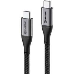 Alogic Super Ultra Usb-c To Usb-c Cable - Male To Male - 1.5M -usb 2.0 - 5A - 480MBPS - Space Grey ULCC21.5-SGR