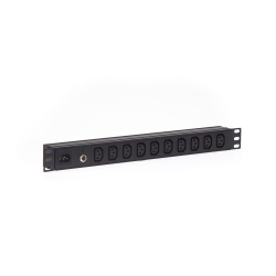 1RU 10 Way C13 10A Outlet Horizontal Pdu Rack Mount Power Rail With C14 Inlet PDU.10WHC13.10A