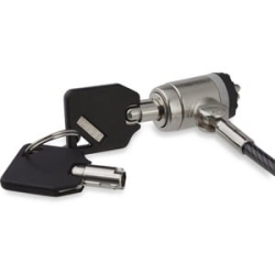 StarTech.com Cable Lock For Notebook, Projector - Taa Compliant - 2.04 M Cable - Keyed Lock - Silver, Black - Zinc Alloy, Vinyl - For Notebook, Projector Ltlockkey