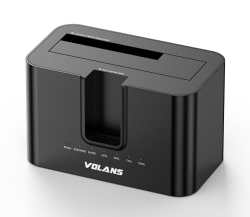 Dual Bay USB-C Aluminium Docking Station for 2.5 /3.5 HDD + M.2 SSD with Clone VL-DS50