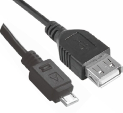 Astrotek Micro USB Male To USB Female Otg Adapter Converter Cable Black For Windows Samsung Android Tablet & Mobiles 1m AT-USB2MICRO-OTG