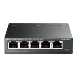 Tp-Link 5-Port Easy Smart Gigabit Switch, POE+(4), 65W, Metal Case, 5YR TL-SG105PE